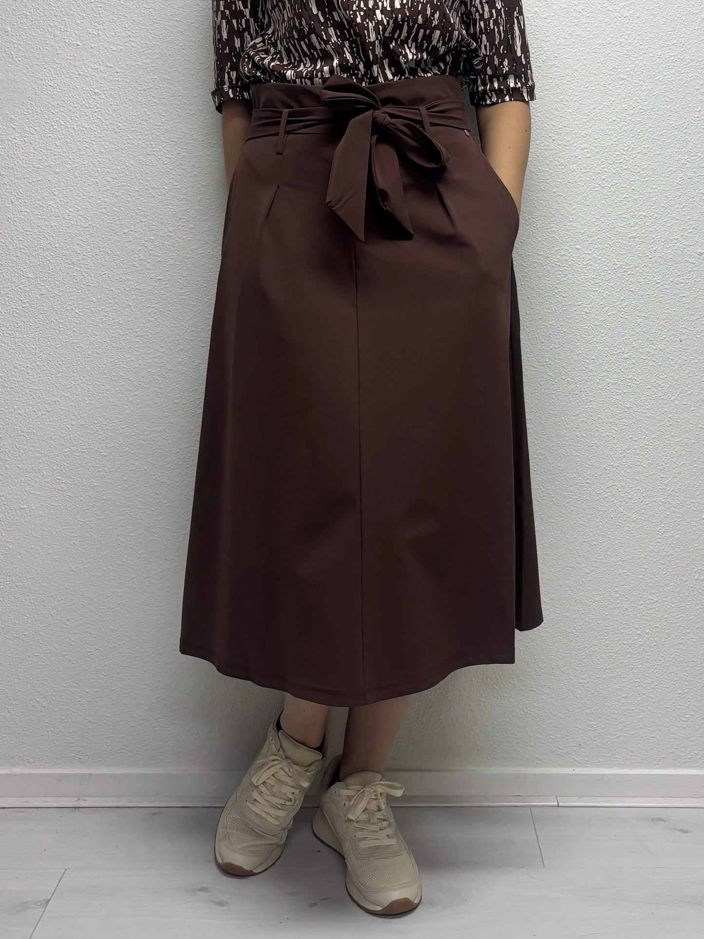 Daelin Eva Travelstof Midi Rok