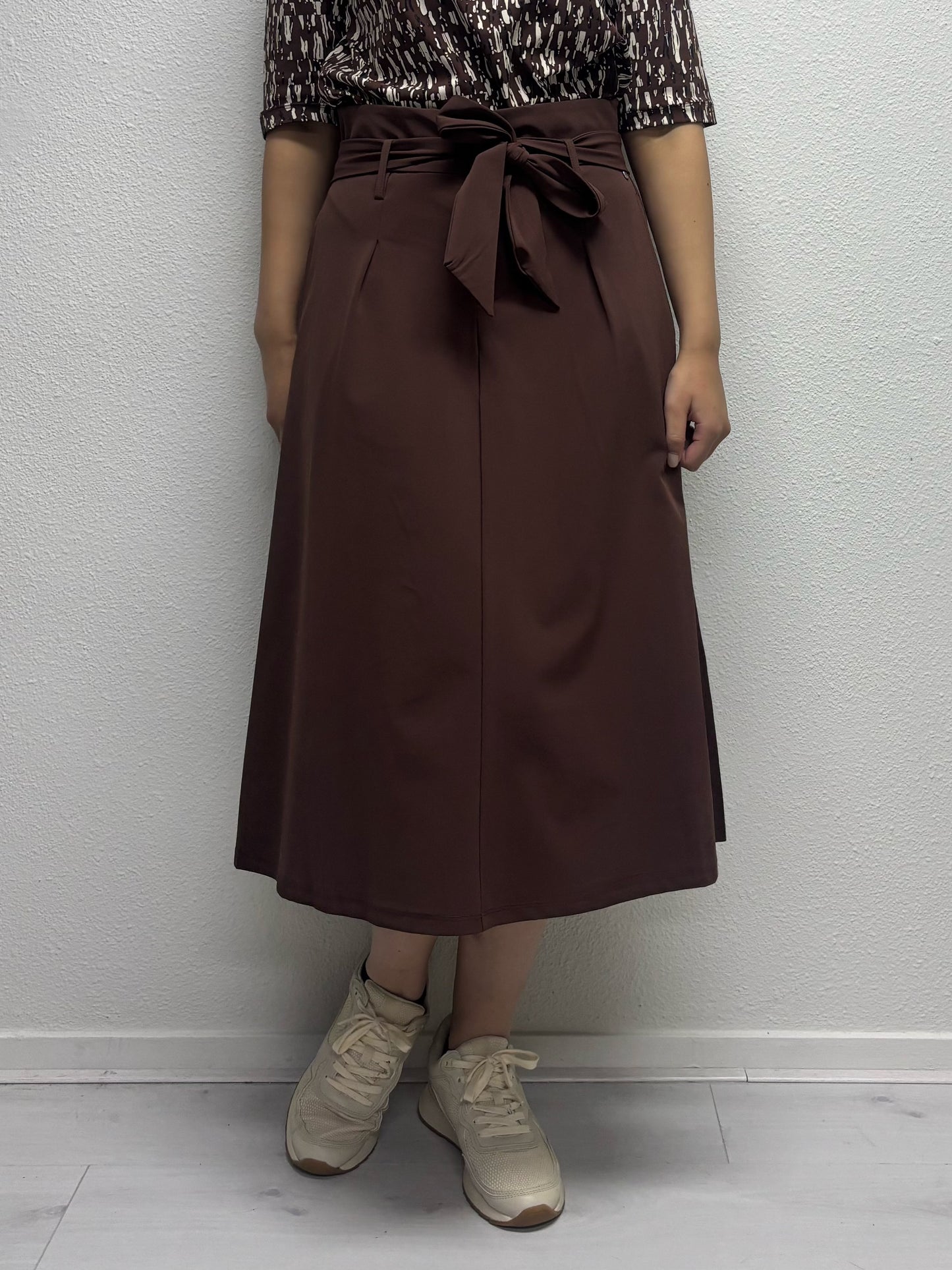 Daelin Eva Travelstof Midi Rok