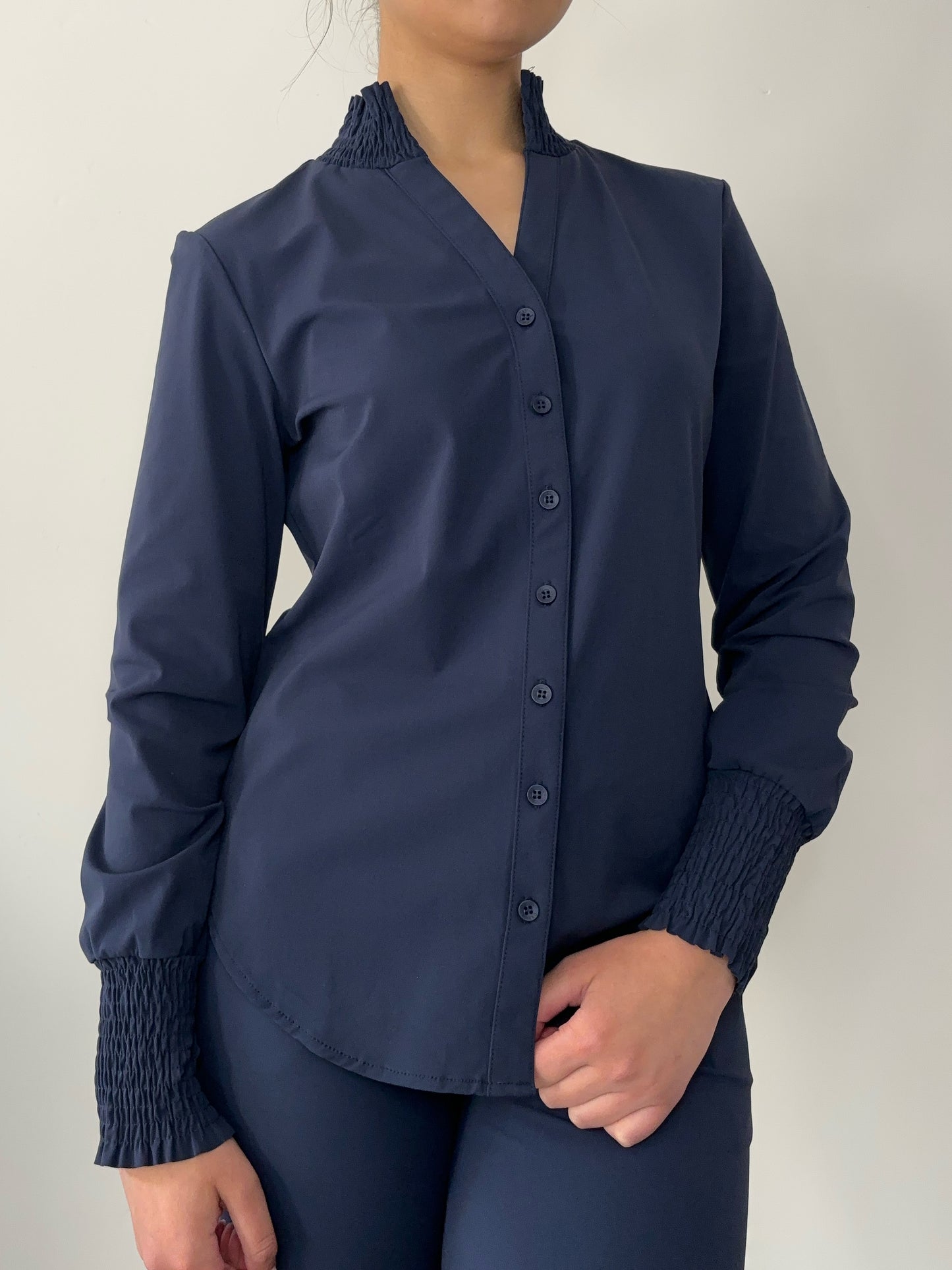 Daelin Bibi Travelstof Blouse Blauw