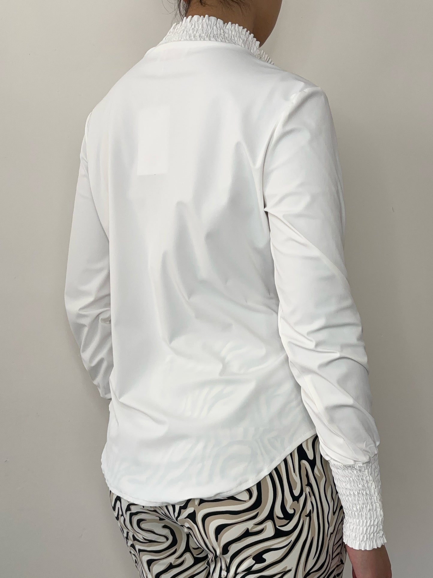 Daelin Bibi Travelstof Blouse gebroken wit back