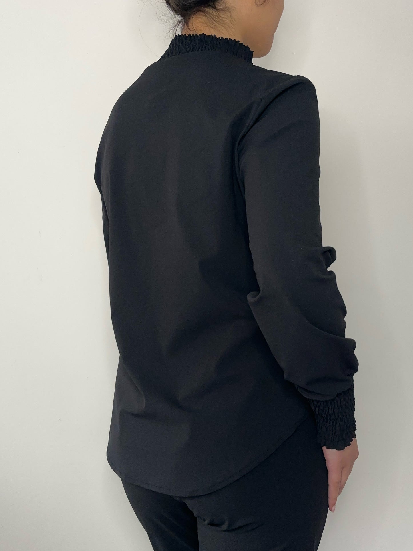 Daelin Bibi Travelstof Blouse zwart back