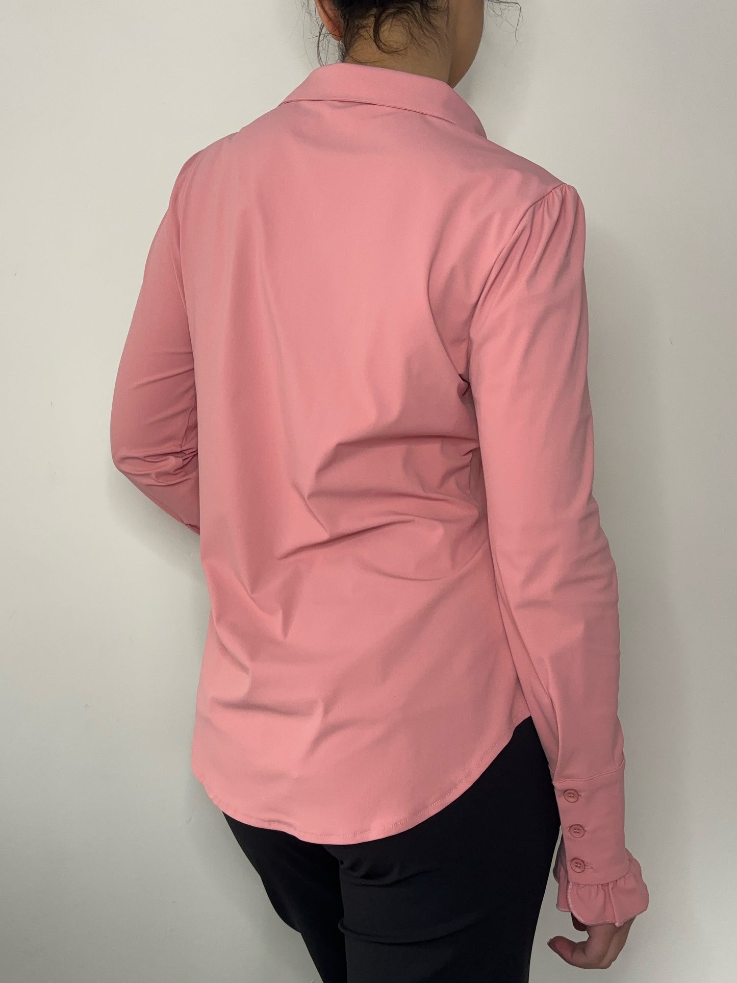 Daelin Celine Travelstof Blouse Roze back