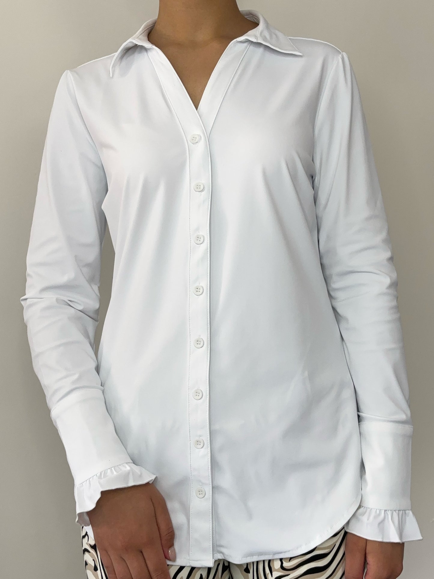 Daelin Celine Travelstof Blouse wit