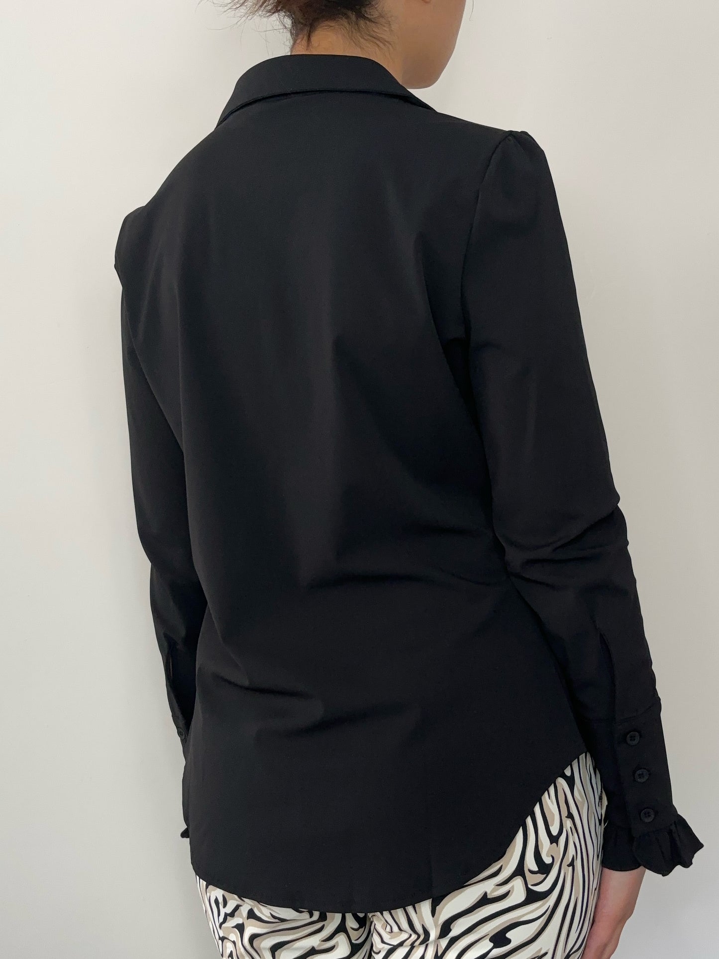 Daelin Celine Travelstof Blouse zwart Back