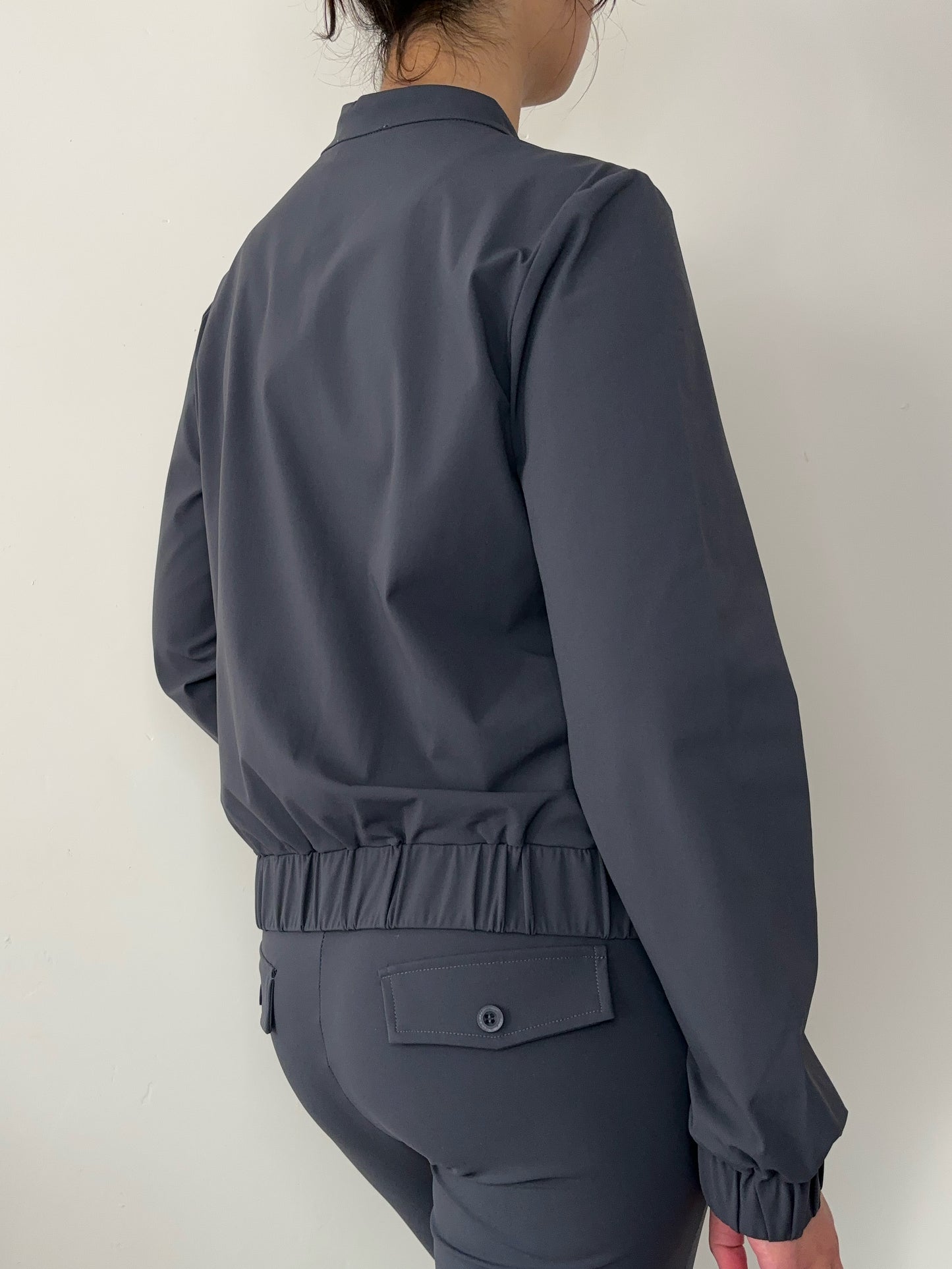 Daelin Fifi Travelstof Jacket jasje grijs back