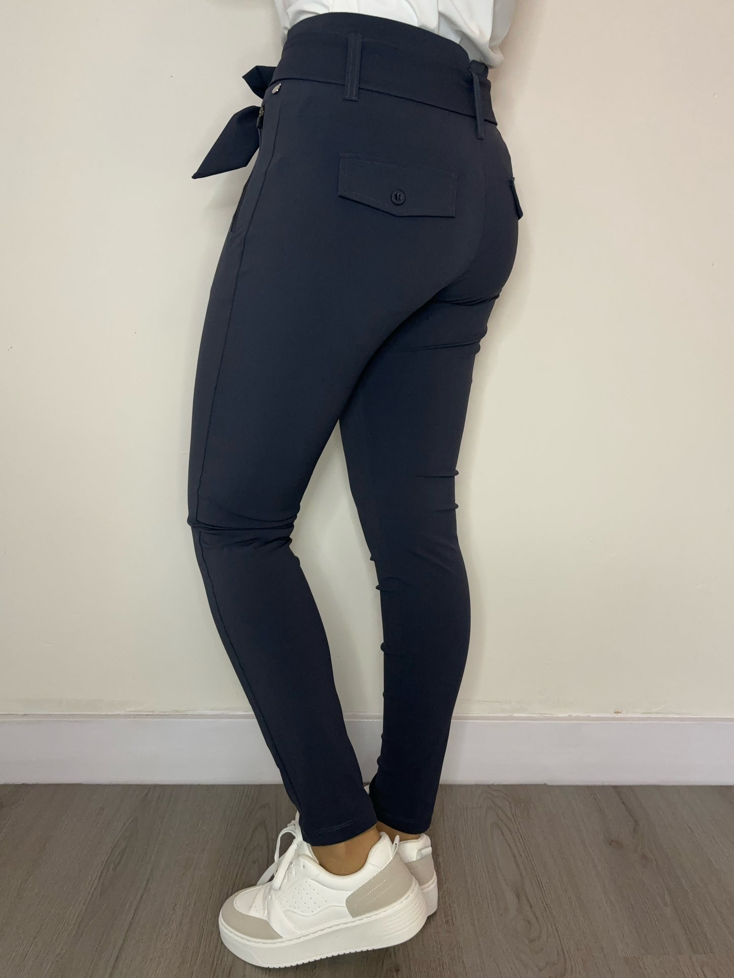 Daelin Foxy Travelstof Broek grijs back