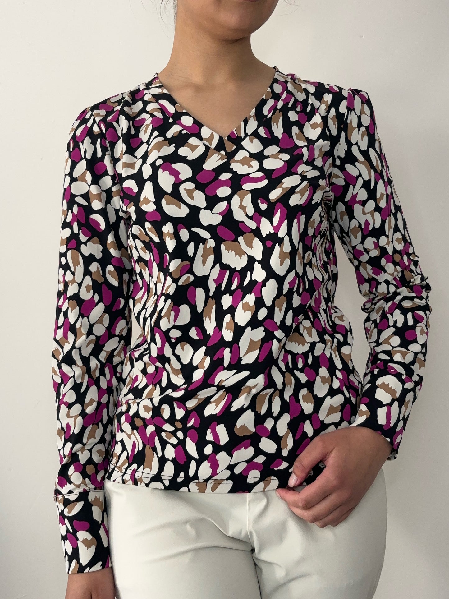 Daelin Ganya Travelstof Shirt panter/leopard print