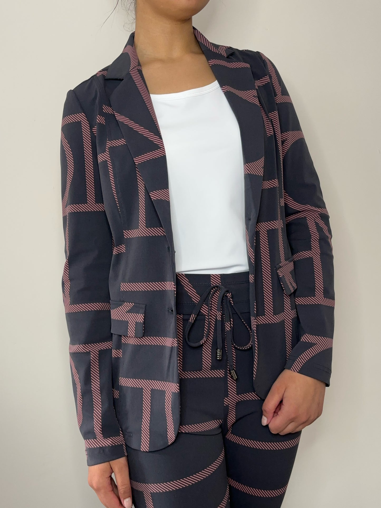 Daelin Giovanna Travelstof Blazer jasje front