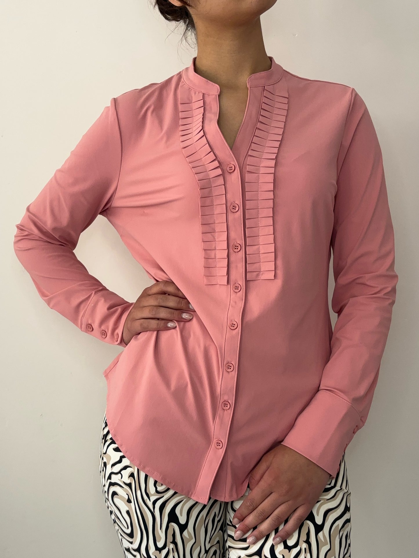 Daelin Gwen Travelstof Blouse roze