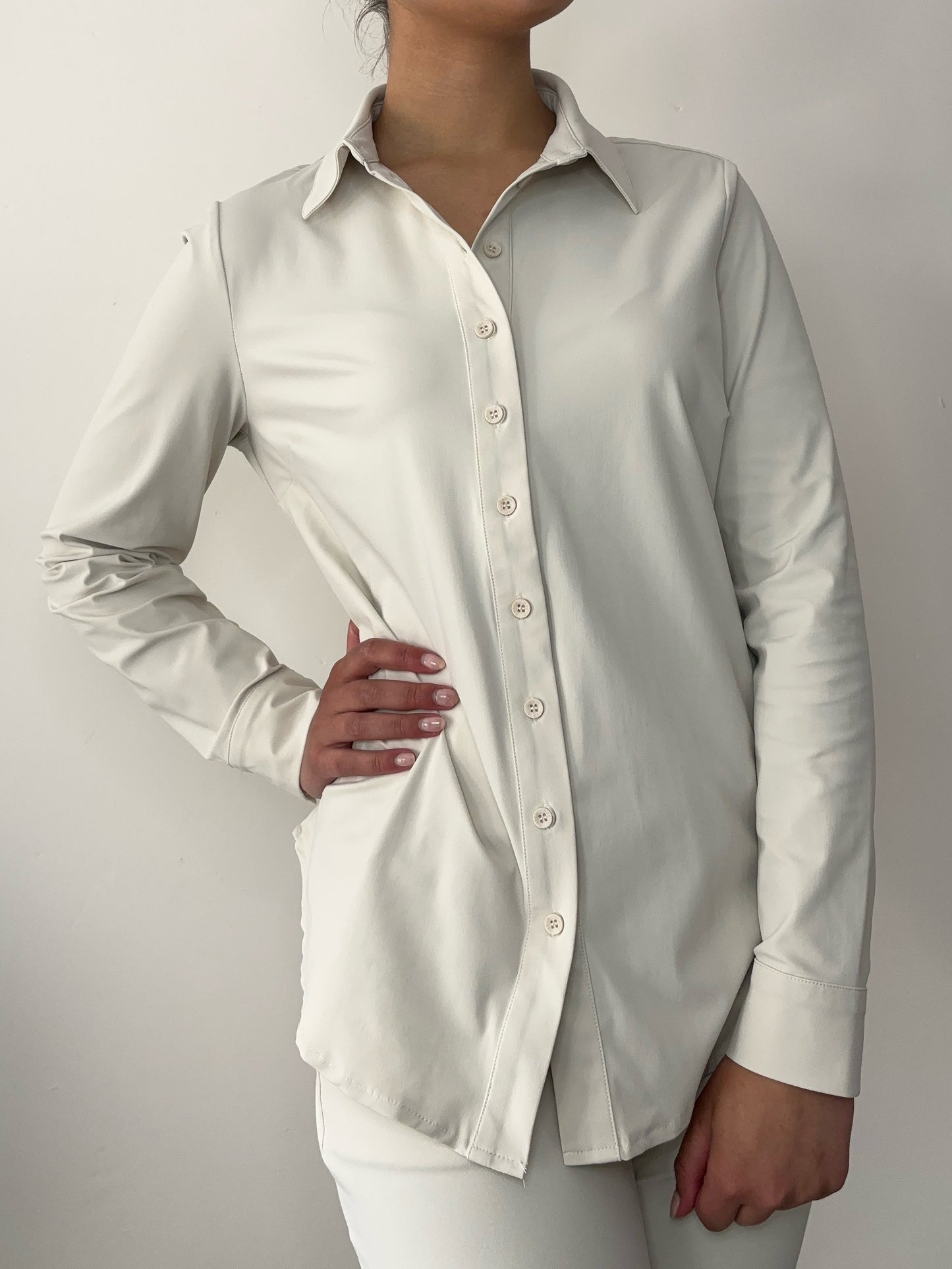 Daelin Lise Travelstof Blouse beige
