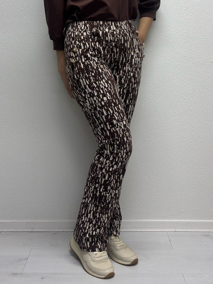 Daelin Elga Travelstof Flared Broek