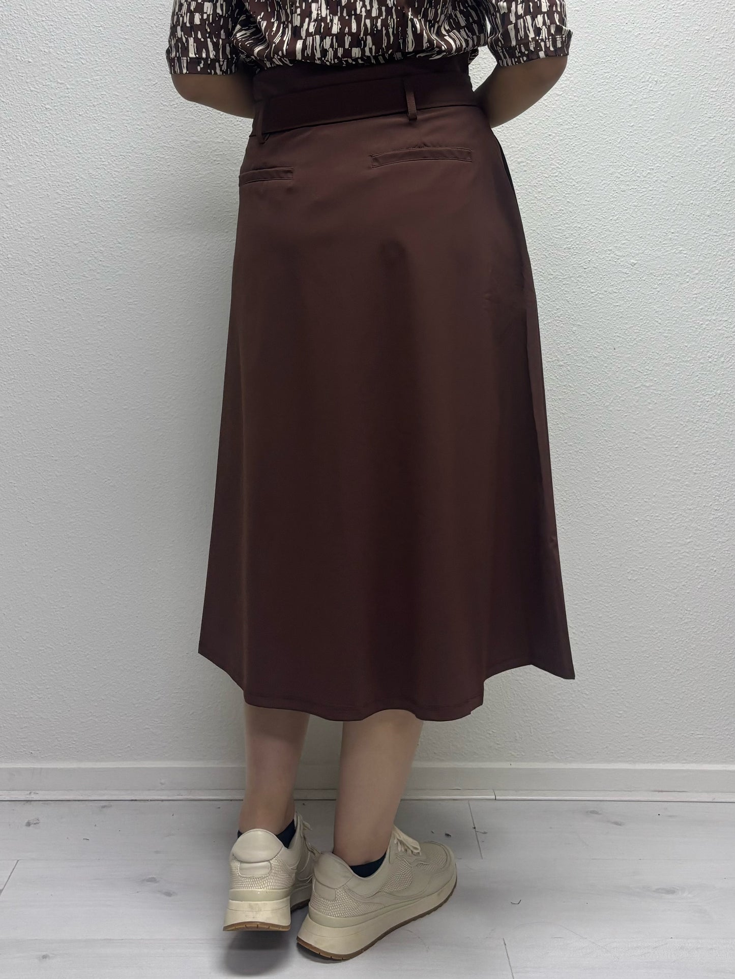 Daelin Eva Travelstof Midi Rok