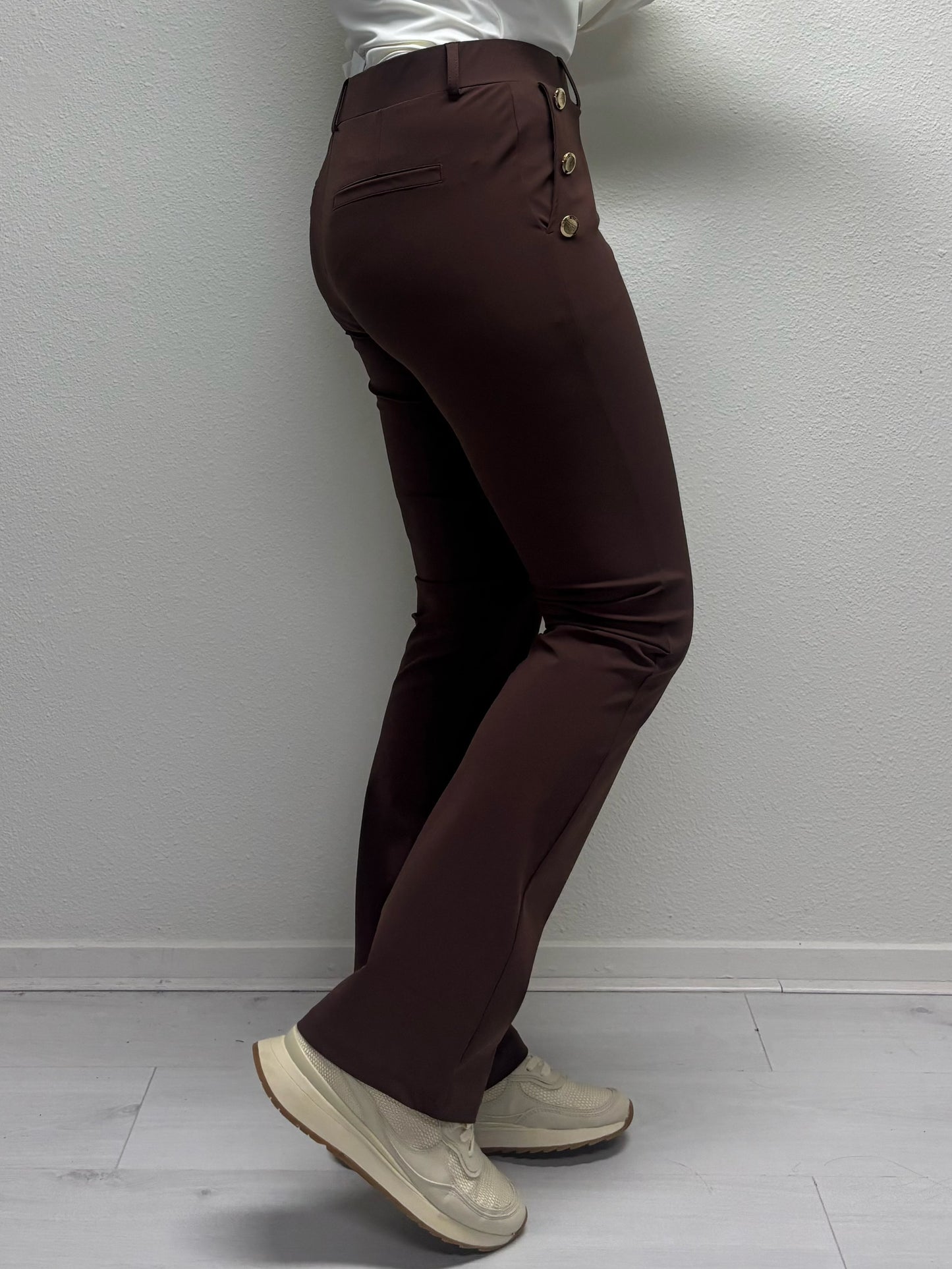 Daelin Elegance Travelstof Flared Broek