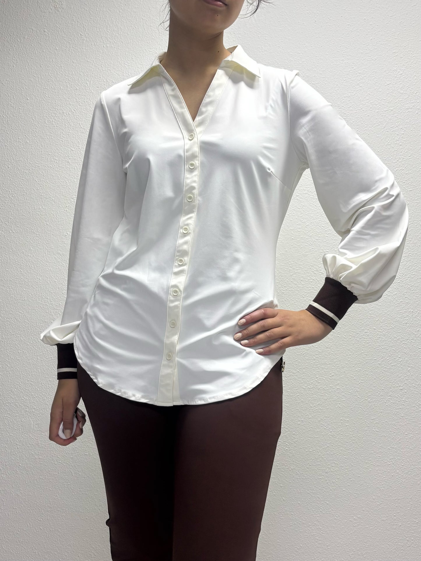 Daelin Eileen Travelstof Blouse