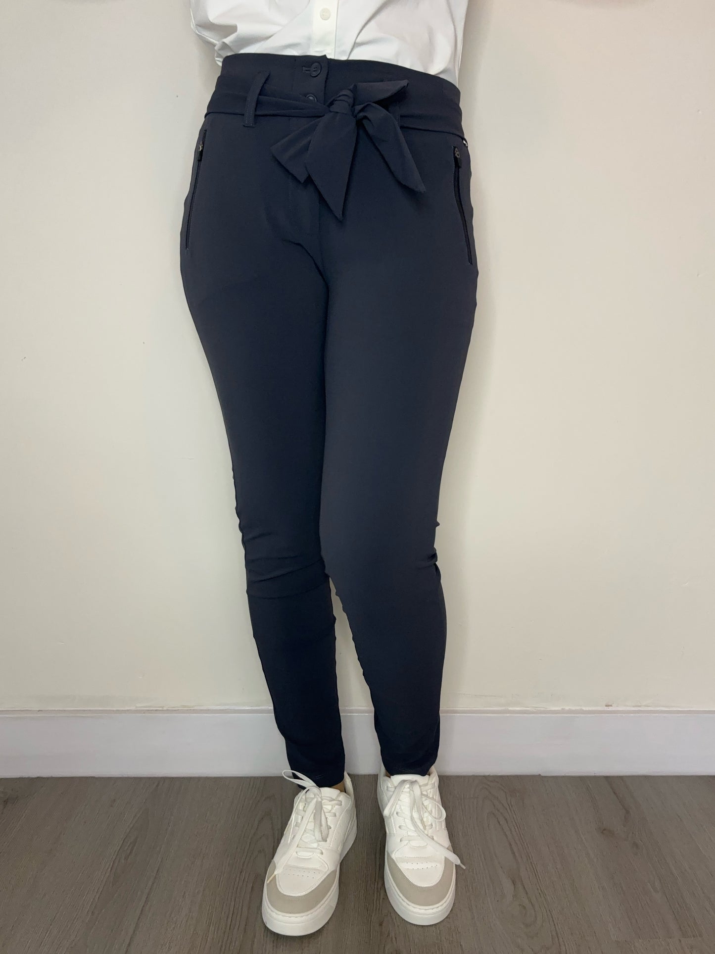 Daelin Foxy Travelstof Broek grijs front