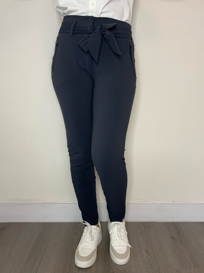 Daelin Foxy Travelstof Broek grijs front