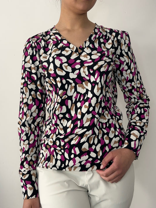 Daelin Ganya Travelstof Shirt panter/leopard print