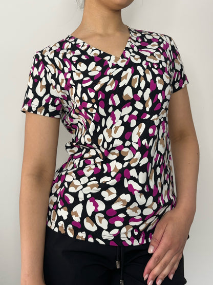 Daelin Gelesie Travelstof Shirt leopard/panter print